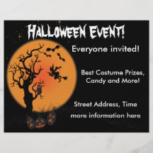 Halloween Witch Flyer Design