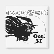 Halloween Witch Fridge Magnet