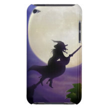 Halloween Witch Full Moon iPod Case-Mate Case