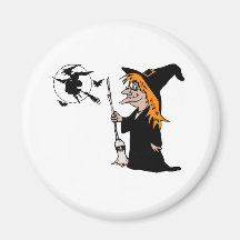 halloween witch magnet