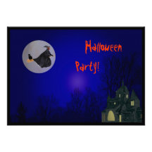 Halloween Witch Party Invitation