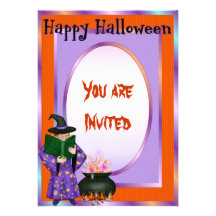 Halloween Witch Party Invitation