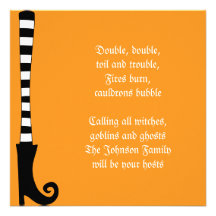 Halloween Witch Party Invitation