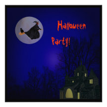 Halloween Witch Party Invitation