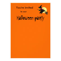 Halloween Witch Party Invitations