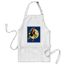 Halloween Witch Pin Up Girl Apron