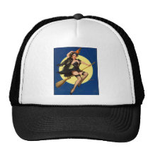 Halloween Witch Pin Up Girl Hat