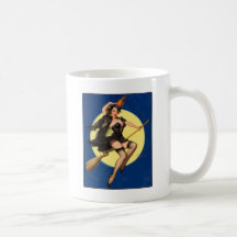 Halloween Witch Pin Up Girl Mugs