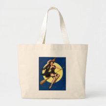 Halloween Witch Pin Up Girl Tote Bag