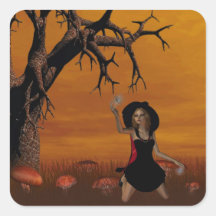 Halloween Witch  Stickers