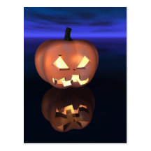 Hallowen Pumpkin Post Card