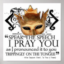 Hamlet "Speak the speech ..." Print