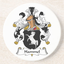 Hammel Family Crest Drink Coaster