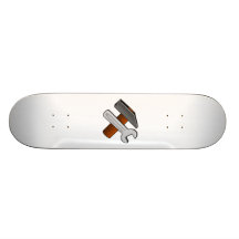 Hammer and Wrench Tools Skate Board Deck