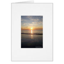 Hampton Beach at Sunrise Card