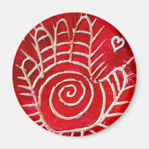 Hamsa / Healing Hand / Hand of Fatima Fridge Magnet