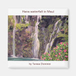 Hana waterfalls in Maui, Hawaii Fridge Magnets