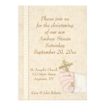 Hand Cross Christening Invitation