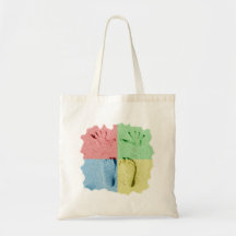 Hand Feet Prints in sand four colour Canvas Bag