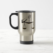 Hand Holding Scales of Justice Coffee Mug