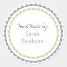 Hand Home Custom Made Name Label Sticker