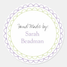 Hand Home Custom Made Name Label Sticker