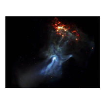 Hand In Space Postcard