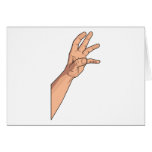 Hand Raised ~ Hand Sign and Gestures Cards