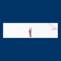 hand victory bzh22-062010-2 bumper stickers