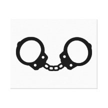 Handcuffs Stretched Canvas Prints