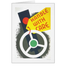 Handle With Care 1943 WPA Greeting Cards