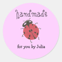 "Handmade" label Stickers