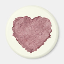 Handmade Paper Heart 009 Fridge Magnets