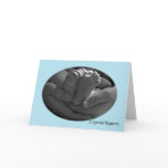 Hands and Beby  Feet Boy's Godparent Request Card