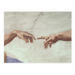 Hands of God and Adam Postcard