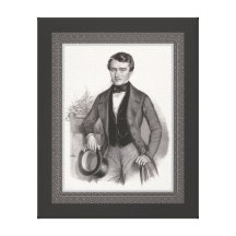 Handsome Elegantly Dressed Biedermeier Gentleman Canvas Prints