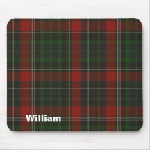 Handsome Red & Green Stuart Tartan Plaid Mousepad