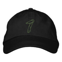 Handstitch Number 1 Embroidered Baseball Caps