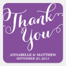 Handwritten Calligraphy Wedding Favor Label Stickers