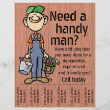 Handyman Carpenter Plumber Painter Earn Money Flyer Design
