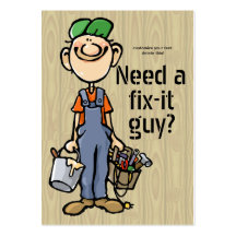 Handyman Fix-It Carpenter Painter Job Search Earn Business Card Template