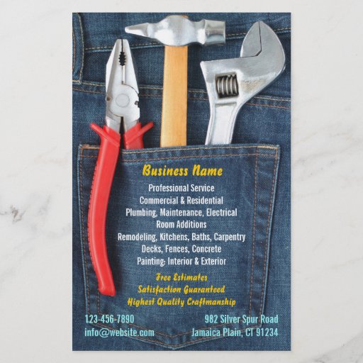 Handyman Flyer Zazzle