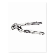 Handyman Tool Pliers Post Card