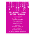 Hanging Lights Bachelorette Party Invitation
