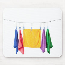 Hanging microfiber towels mousemat