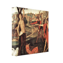 Hans Memling - Martyrdom of St Sebastian Stretched Canvas Print
