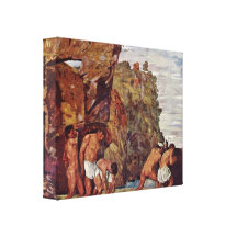 Hans von Marees - exit of fishermen Canvas Prints