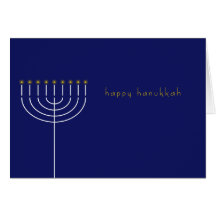 Hanukkah card with Menorah