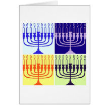 Hanukkah Menorah Card