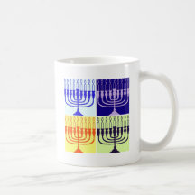 Hanukkah Minorah Mugs